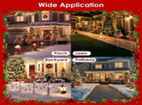 Christmas Lighted Reindeer Decorations, 9.84FT 30 LED Battery Operated Stake Lights, Metal 84586113