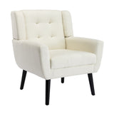 Modern Soft Linen Material Ergonomics Accent Chair Living Room Chair Bedroom Chair Home Chair With W67634082