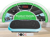 Vibration Exercise Machine With Resistant Bands Remote Control Whole Body Vibration Platform Workout 86340703