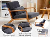 Mid-Century Modern Accent Chair, Arm Chair Living Room Chairs Pillow Upholstered Reading Chair 99082849