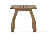 SELMA Acacia wood Accent Side Table in Natural Stained, Weather-Resistant Rectangular End Table for N770P248135N