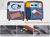 Luggage Sets 4 Piece, ABS Durable Suitcase with Travel Bag, Carry On Luggage Suitcase Set with 360&deg N726P281412O