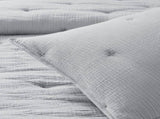 3-Piece King Cotton Embroidered Quilt Set,Blue B035P408346