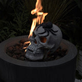 ZUN Demon Skull,Suitable for Outdoor Fireplace and Fire Pit, Halloween Decoration 49538036