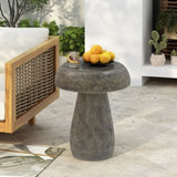 MGO Mushroom Side Table,Wood-like texture, Natural Color N770P200249N