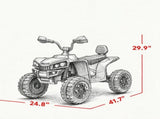 4V Kids ATV 4 Wheeler 2 Seater Ride On Toys with Dual Motors High Low Speed 18484452