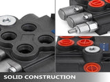 Hydraulic Valve 2 Spool Hydraulic Joystick Control Valve 11gpm Hydraulic Directional Control Valve T3342P359995