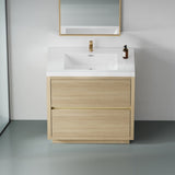 36" Freestanding Bathroom Vanity with Sink, Bathroom Storage Vanity Cabinet with Stone Resin W1573P211191