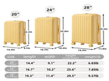 20"/24"/28" 3 pcs/set in ABS Spinner Wheel Luggage, Carry on Suitcase, with Cup Holder & USB Port & W2787P262958