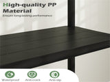 Black 5-Tier Garage Storage Shelf, PP Material 100LBS Per Shelf Tool-Free Assembly 33906260