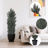 150cm Detachable Artificial Green Cypress Tree Realistic Tall Faux Plant for Indoor and Outdoor W2945P322200