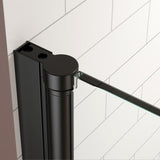Pivot swing single glass panel door 30 in.W x 72 in.H,adjustable 29.5-31 inch frameless W2269P300583