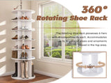 Rotating Shoe Rack Tower, 6-Tier Spinning Shoe Rack, Free Standing 360&deg Revolving Shoe Organizer, W2699P270163