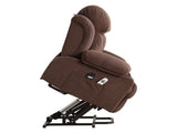 Power Lift Recliner Chair with Heat and Massage Electric Fabric Recliner Chair for Elderly with Side W1521P303243