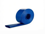 1-1/2" x 105' PVC Lay Flat Discharge Hose, Heavy Duty with Clamps, Weather & Burst Proof, Blue, for 67118142