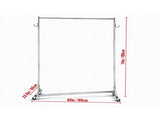 Z Rack Industrial Grade 3 Pack, Height Adjustable Rolling Z Base Garment Rack, Clothing Rack with 23003964