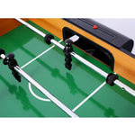 ZUN 5-in-1 Multi-Game Table - Billiards, Push Hockey, Foosball, Ping Pong, and Basketball brown /blue 17255780