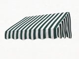4' Window Door Awning Sun Shade Canopy Outdoor Patio Cover, Green & White Stripes 16287034