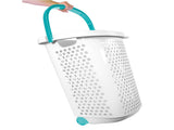 2 Bushel Rolling Plastic Laundry Hamper with Pop-up Handle, White, 2 Pack 54116224