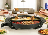 6L Large Capacity Electric Hot Pot with Divider, 5 Gear Adjustable Temperature Non-Stick Electric 87143772