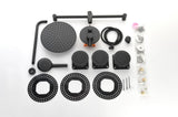 Shower System with Shower Head, Hand Shower, Slide Bar, Bodysprays, Shower Arm, Hose, Valve Trim, TH-68111-MB
