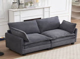 NewModular Sofa , Velvet Large U-Shaped Couch Comfy Upholstered 2-Seat Sofa, 2 W2705P268484