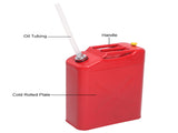 4PCS 20L Standard Cold-rolled Plate Petrol Diesel Can Gasoline Bucket with Oil Pipe Red 90024091