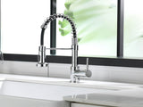 Commercial Black Kitchen with Pull Down Sprayer, Single Handle Single Lever Kitchen Sink W1932P338775