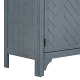 U_Style Designed Storage Cabinet Sideboard with MDFPine veneer , Adjustable Shelves, Suitable for WF531505AAV