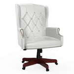 ZUN 330LBS Executive Office Chair, Ergonomic Design High Back Reclining Comfortable Desk Chair - White W1550115017