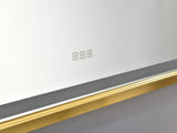 72 x 48 Inch LED Bathroom Mirror with Aluminum Frame, Wall Mounted Vanity Mirror, Anti-Fog, Memory, W2287P283317