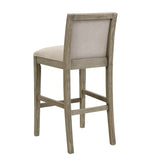 30.5 Inch Height Bar Stools set of 2, Rubber wood Frame,fabric Sponge cushion and Upholstered N780P192217T