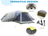 522*260*210cm Can Accommodate 10 People Three Rooms Polyester Cloth Fiberglass Poles Camping Tents 96242458