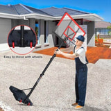 Basketball Hoop 5.73-10FT Height Adjustable Portable Basketball Goal for Indoor Outdoor Basketball W2031P268958