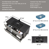 48" Floating Bathroom Vanity with Sink, Modern Wall-Mounted Bathroom Storage Vanity Cabinet with W1573P155848