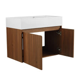 30 Inch Bathroom Cabinet With Sink,Soft Close Doors,Float Mounting Design, For Small Bathroom W999P228750