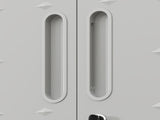 Metal Wall-Mounted Tool Storage Cabinet with Locking Door and 1 Shelf 1 Opened Drawer for Garage 61339189