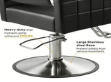 Black Salon Stylist Chair for Home Hydraulic with Heavy Duty Pump T6686P605606