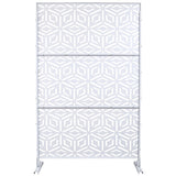 Outdoor & Indoor Privacy Metal Privacy 76" H48" W, Freestanding Decorative Privacy W465P193266