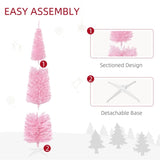7 foot pink Christmas tree with bracket 01460573