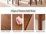 51.2" Solid Wood Folding Dining Table, Rotating Drop Leaf Design with Walnut Finish, Space-Saving W6013P585113