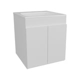 Bathroom Vanity Meka 45 with Two Drawers and Open Shelf, Wall-Mounted Storage, White B070P316859