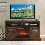 26 inch infrared quartz heater fireplace insert -woodlog version with brick W1769121295
