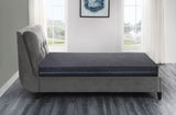 ZUN 8" Twin Size Bed Mattress Gel-Infused Memory Foam Hybrid Mattress, Dark Gray, Mattress in a Box, B011P213342