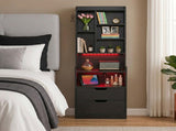 2 Drawers 1 Shelf 6-Shelf BedsideTable US Standard Power Supply 25835694