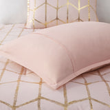 Full/Queen Metallic Printed Comforter Set B03595841
