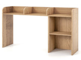Natural Desktop Bookshelf for 27''/68.58cm Monitor, 93.9825.4073.66cm Engineered Wood Desk Hutch 81621000