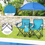 ZUN Outdoor camping chair with umbrella 38206197