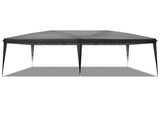10'x20' Instant Pop Up Canopy Tent Black, No Sidewalls, 28/22mm Powder Coated Steel Frame, 10x20mm 10924017