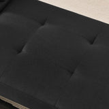 Convertible Sleeper Sofa Chair Adjustable Backrest Recliner with Pullout Sofa Bed with Wheels, W1413P227516